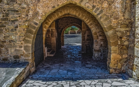 Gate in Cyprus - cyprus, gate, architecture, medieval, museum