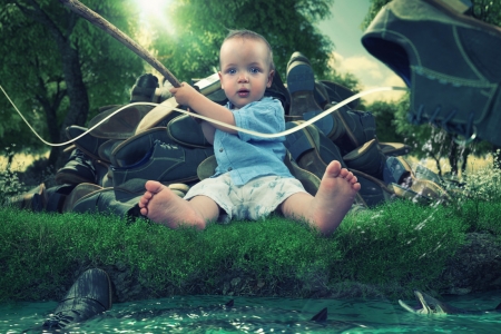 The shoemaker son - son, child, copil, funny, creative, fantasy, john wilhelm, boy, shoemaker