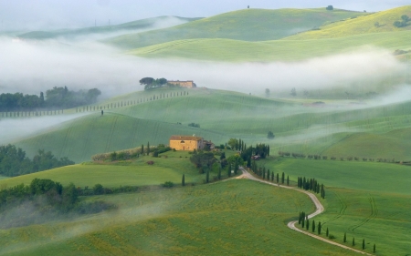 Tuscany, Italy - landscape, Tuscany, Italy, fields