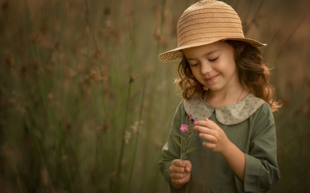 Little Girl - Smile, Girl, Child, Hat