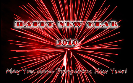 Happy New Year - Red - 2010, new year, red, happy new year, new, year