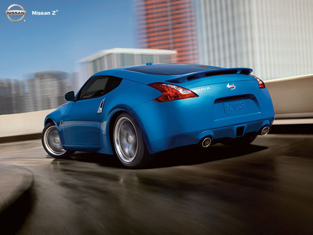 New Nissan 370z - 370z, car, blue, cool car, nissan