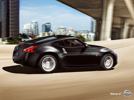 New Nissan 370z - 370z, car, cool car, black, nissan