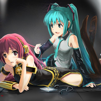 konachan com20 20595020hatsune miku20long hair20merguine luka20streamingsun20vocloid