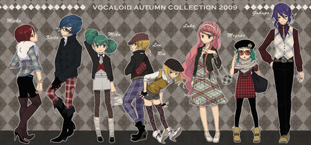 Vocaloid Autumn Collection 2009 - luka, len, rin, gakupo, meiko, gumi, miku, kaito