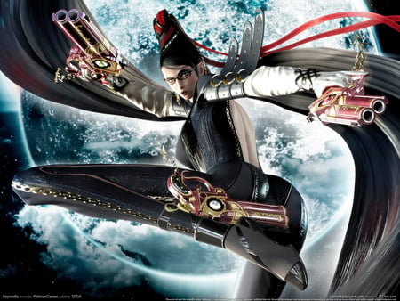 Bayonetta - 360, bayonnetta, game, hair, video game, ps3, character