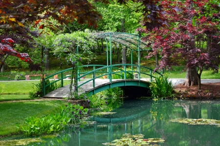 Gibbs gardens - lake, beautiful, park, summer, pond, garden