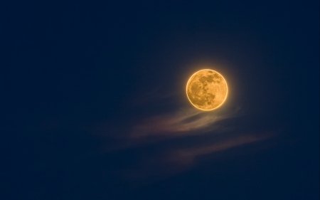 Full moon - moon, sky, sagesolar, yellow, luna