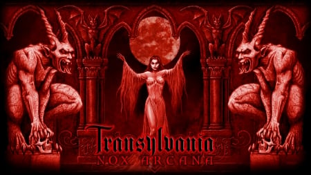 Transylvanian vampire - moon, night, gothic, vampire