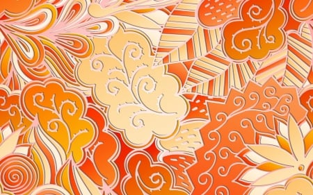 Texture - pattern, orange, paper, leaf, texture