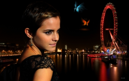 Emma-Watson-London-Eye - emma, actress, london, model