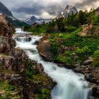 Swiftcurrent Falls, Glacier Nat'l. Park, Montana