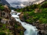 Swiftcurrent Falls, Glacier Nat'l. Park, Montana