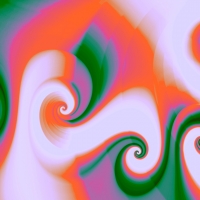 Orange & Green Swirls & Whirls