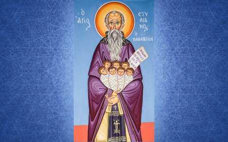 Saint Stylianos, Baby Protector - saint, icon, stylianos, cyprus