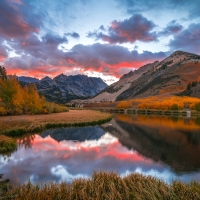 Sunset on the High Sierras, California