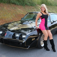 Pontiac With Cowgirl