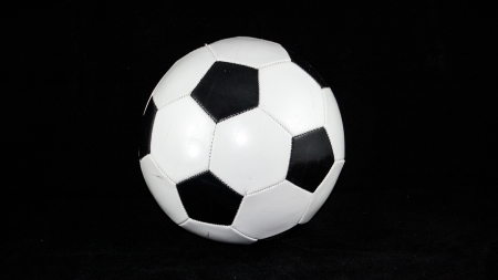 :-) - black, football, white, ball