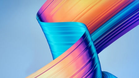 neon ribbon - neon, ribbon, colours, wave