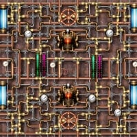 Steampunk pipes background-1