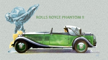 1929 Rolls Royce Phantom 2 art - Rolls Royce, Rolls Royce wallpaper, Rolls Royce cars, Rolls Royce Desktop background, Rolls Royce Automobile