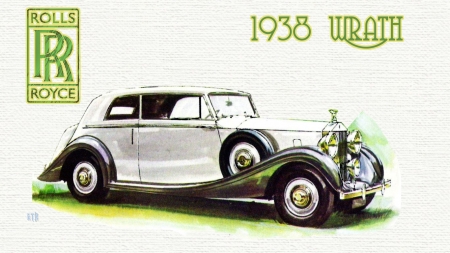 1938 Rolls Royce Wrath art - Rolls Royce, Rolls Royce wallpaper, Rolls Royce cars, Rolls Royce Desktop background, Rolls Royce Automobile