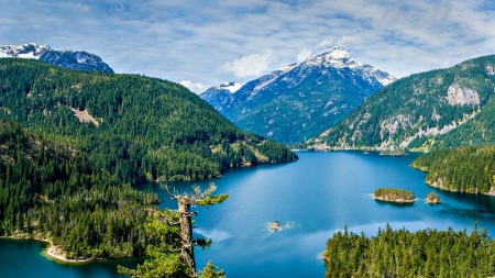 Diablo Lake - nature, mountains, lake, diablo