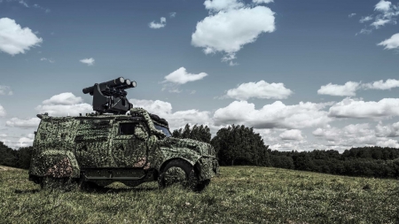 Saab Mobile Short-Range Air Defence - air, truck, mobile, short-range, defence, military, saab