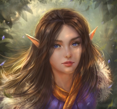 Elf girl - elf, frumusete, tamikaproud, fantasy, girl, face