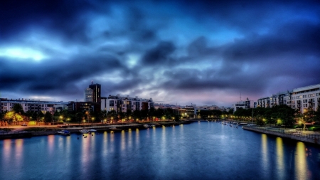 Beautiful Finland at Dusk - reflections, cityscapes, nature, clouds, sunsets, finland, dusk