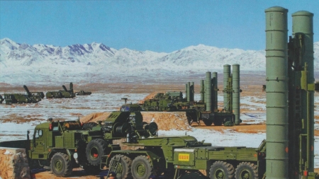 Chinese S-300PMU Missile System - truck, system, chinese, military, missile, s-300pmu