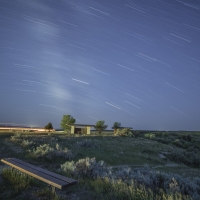 Star Trails at Painted Canyon Rest Area