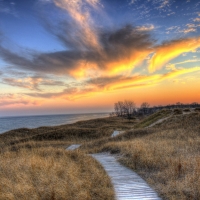 Colorful Dusk above the Dunes