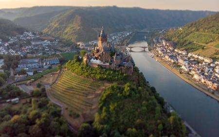 Cochem Castle, Germany - landscape, castle, germany, river