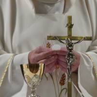 Eucharist in Priest Hands