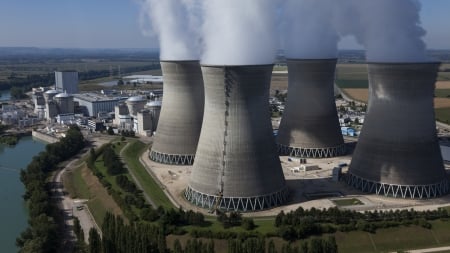 Nuclear Power Plant - building, nuclear, industrial, plant, power