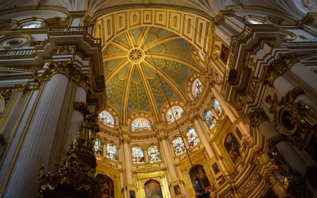 Cathedral in Granada, Spain - cathedral, Granada, Spain, church, dome