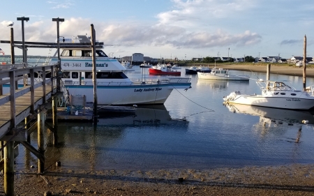 Harbor in New England, USA