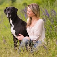 Girl with Dog