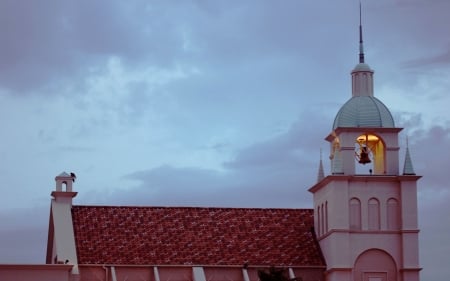 Church in Japan - bell, japan, tower, church