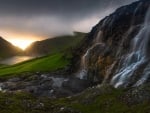 Sunset on the Faroe Islands