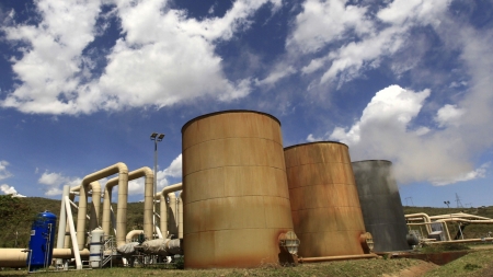 Olkaria Geothermal Power Plant near Naivasha Kenya - building, industrial, kenya, power, geothermal powe, olkaria, geothermal, naivasha, plant