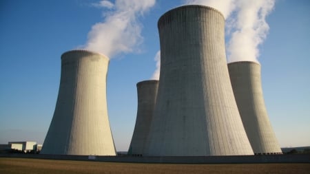 Nuclear Power Plant - building, nuclear, industrial, plant, power