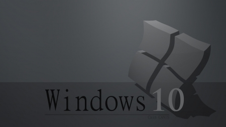 Windows 10 Flat Gray - wallpaper gray, windows 10, windows, wallpaper 1920x1080