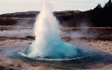 Strokkur Geysir, Iceland - geyser, water, nature, iceland