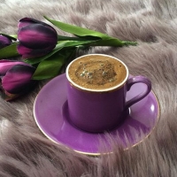 coffee and flowers