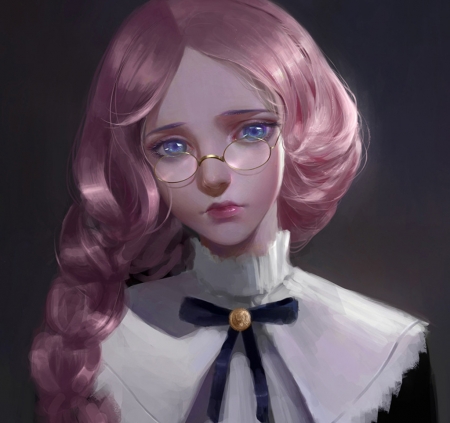 Luna - witch, fantasy, harry potter, glasses, star academy, pink, luminos, luna