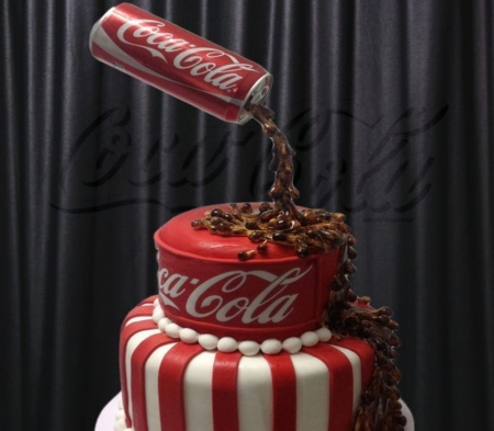 Coca Cola Cake - white, coca cola, cake, photo album, red