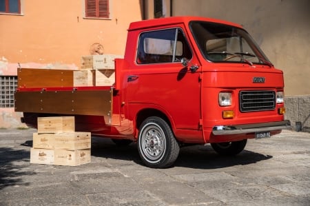 1977 Fiat 900 Coriasco Pickup - pickup, fiat, red, van, old-timer, coriasco, 900