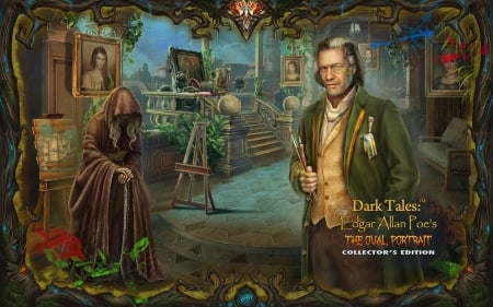 Dark Tales 14 - Edgar Allan Poe's The Oval Portrait05 - hidden object, cool, video games, fun, puzzle